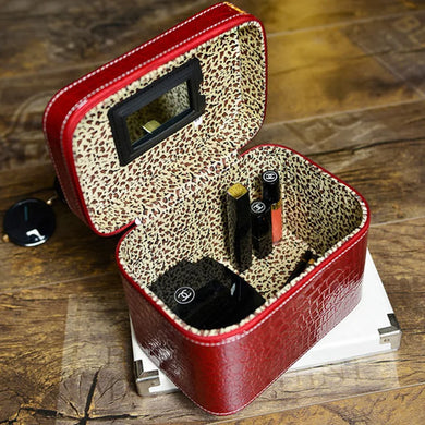 Makeup Box Makeup Case Makeup Bag Makeup Organizer Cosmetic Cases Travel Beauty Box Professional Zipper Storage Box with Mirror