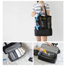 Cargar imagen en el visor de la galería, Simple Functional Portable Foldable Shopping Bag Tote Bags Casual Handbag