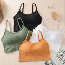 Charger l&#39;image dans la galerie, Seamless Bras Women Sports Bra Gym Running Push Up Bralette Padded Vest