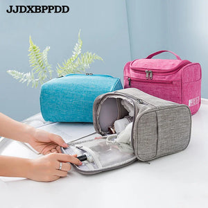 Toiletry Bag Makeup Waterproof Nylon Travel Cosmetic Bag Organizer Make Up Wash