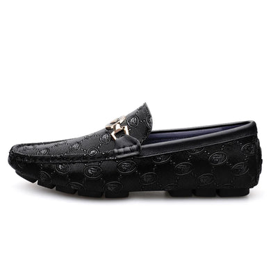 Men Genuine Leather Loafers Casual Luxury Shoes Brand Designer