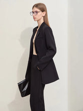 Load image into Gallery viewer, Slim Waisted Mid-length Lapel With Belt Coat