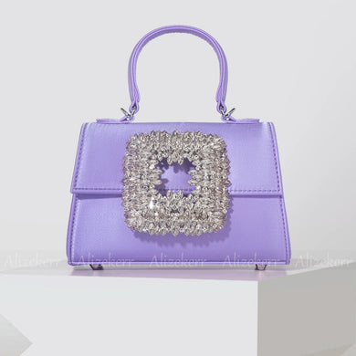 Diamonds Satin Handbags  Luxury Boutique  Clutch Purses Wedding  Top Quality