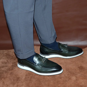 Slip-on leather Men's footwear