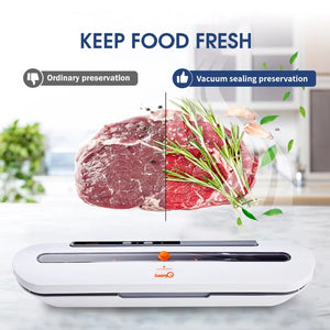 Best Food Vacuum Sealer 220V/110V Automatic Commercial Household Food Vacuum Sealer Packaging Machine Include 10Pcs Bags