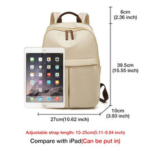 Load image into Gallery viewer, Simple  Backpack Large Capacity Light  PU Leather  Casual Rucksack