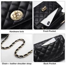 Load image into Gallery viewer, Chain Flap Stylish Shoulder Bag Split Leather Classical Crossbody Bag