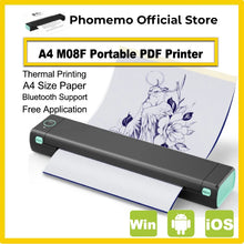 Cargar imagen en el visor de la galería, M08F Wireless Tattoo Transfer Stencil Printer  Compatible with Smartphone &amp; PC