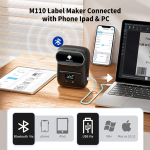 M110 M221 M220 M120 Label Maker Multifuntional Mini Label Printer