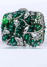 Cargar imagen en el visor de la galería, Glittering Crystal Luxury Evening Purse  Diamond Metallic Clutch