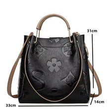 Load image into Gallery viewer, UKF Fashion Embossed Lady Handbag Quality PU Large Capacity Tote Bag Retro Bucket Bag For Female Casual Shoulder Bags For Women