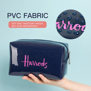 Fashion PVC Organizers Makeup Bag Waterproof Nylon Travel Cosmetic Case Zipper Wash Toiletry Pouch Small Portable Clutch Handbag