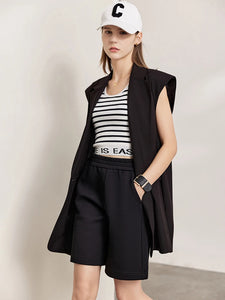 Minimalism Two Piece Set Women Casual Sweatshirt All-match Elegant Sports Pants Separately