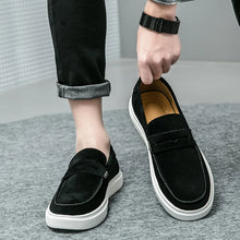 Load image into Gallery viewer, Solid Brown Slip-On  Sneakers for Men footwear