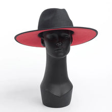 Load image into Gallery viewer, Classical  Wide Brim Splice Two Tone Wool  Hats