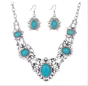 Punk Coin Necklace Earring Set Necklace Accessories set for Occasions