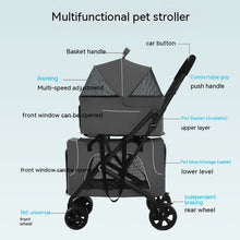 Load image into Gallery viewer, Small Dog Lightweight Folding Cat Dog Trolley