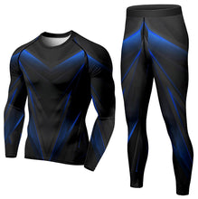 Load image into Gallery viewer, Men&#39;s 2 Piece Tracksuit Suit Compression Clothes Running Winter Long Sleeve Trousers