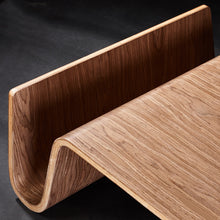 Laden Sie das Bild in den Galerie-Viewer, Simple Designer Creative Curved Wood Tatami Coffee Table