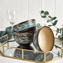 Cargar imagen en el visor de la galería, European Style Embossed Bowl And Plate Ceramic Tableware Set