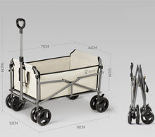 Load image into Gallery viewer, Outdoor Camping Trolley Fishing Pull Trailer Storage