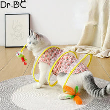 Laden Sie das Bild in den Galerie-Viewer, Folded Cat Tunnel S Type Cats Tunnel Spring Toy Mouse Tunnel Cat Outdoor Cat Toys For Kitten Interactive Cat Supplies