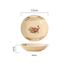 Cargar imagen en el visor de la galería, European-style Ceramic Tableware Household Rice Bowl Soup Dish &amp; Plate Fruit Plate