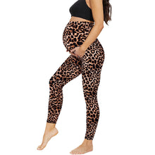 Load image into Gallery viewer, Pregnant Women&#39;s Cropped High Waist Fashion Casual Leggings