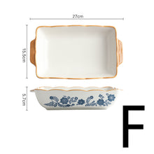 Cargar imagen en el visor de la galería, Ceramic Tableware Lace Bowl And Plate Combination