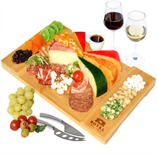 Charger l&#39;image dans la galerie, Bamboo Cheese Board &amp; Cutting Board Kitchen Supplies charicuterie board