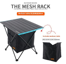 Cargar imagen en el visor de la galería, Outdoor Folding Table Storage Basket Round Picnic Table Hanging Bag Portable Invisible Pocket Waterproof Storage