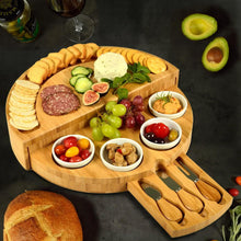 Charger l&#39;image dans la galerie, Bamboo Foldable Cheese Board for your kitchen