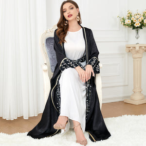 Women's Suit Two-piece Middle Eastern Long-sleeved Dress For Women Abbaya