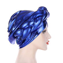 Load image into Gallery viewer, Bright Silk Coarse Twist Turban Hat