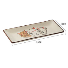 Charger l&#39;image dans la galerie, Underglaze Creative Tableware Rectangular Ceramic Cooking Sushi Plate