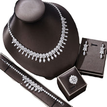 Cargar imagen en el visor de la galería, Necklace Bracelet Ring Earring Set Of Four