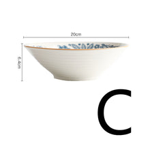 Cargar imagen en el visor de la galería, Ceramic Tableware Lace Bowl And Plate Combination