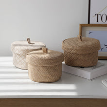 Cargar imagen en el visor de la galería, Home Creative Desktop Storage Basket With Lid