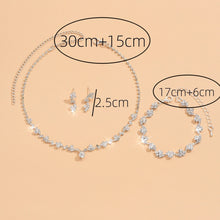 Cargar imagen en el visor de la galería, Women&#39;s Necklace Earring Bracelet Three-piece Accessories Set