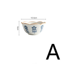 Cargar imagen en el visor de la galería, Ceramic Tableware Lace Bowl And Plate Combination