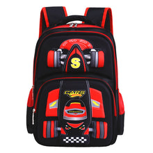 Load image into Gallery viewer, Three Dimensional Car Boys Primary School Trolley  Back to School kids bag