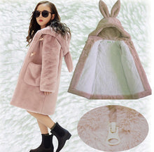 Laden Sie das Bild in den Galerie-Viewer, Thickened Faux Fur Coat For Big Kids