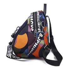 Load image into Gallery viewer, Women&#39;s Oxford Cloth Korean Casual Fashion Printing Multi-function Travel Outing Backpack