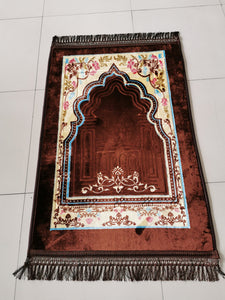 Printing and dyeing embossed Muslim Prayer Mat Rug