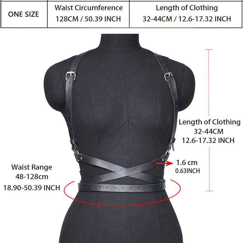 Belt Gothic Adjustable Rivet Body Harness For Women ( Hot Deals )