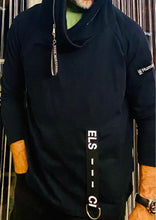 Cargar imagen en el visor de la galería, Fabioogo Black Jumper  HOODY Short with Zipper Head Double Layers