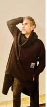Load image into Gallery viewer, Fabioogo Black Long Wool Pullover