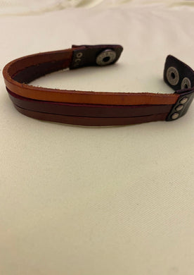 Fabioogo Multi Brown Leather hand Bracelet