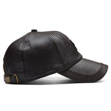 Cargar imagen en el visor de la galería, PU Leather Winter Baseball Cap Men Hat High Quality - FUCHEETAH