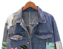 Laden Sie das Bild in den Galerie-Viewer, Boho Jacket Vintage cartoon pattern Embroidery long sleeve - FUCHEETAH